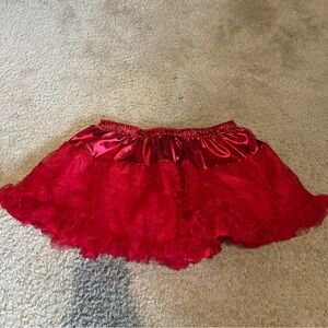 Spirit Shimmering Red Mini Skirt